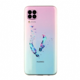 Hoesje voor Huawei P40 Lite Transparante Veren