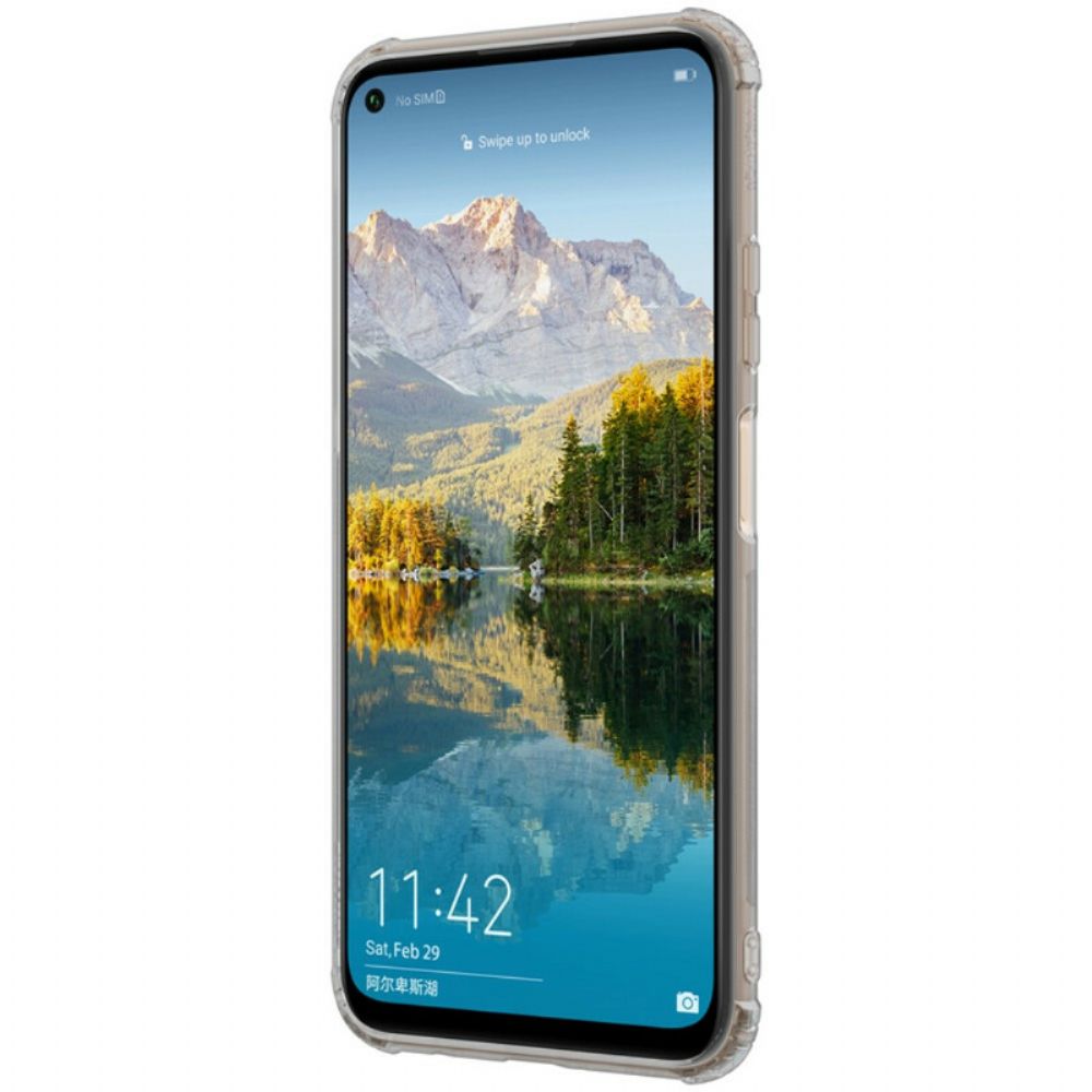 Hoesje voor Huawei P40 Lite Versterkte Transparante Nillkin