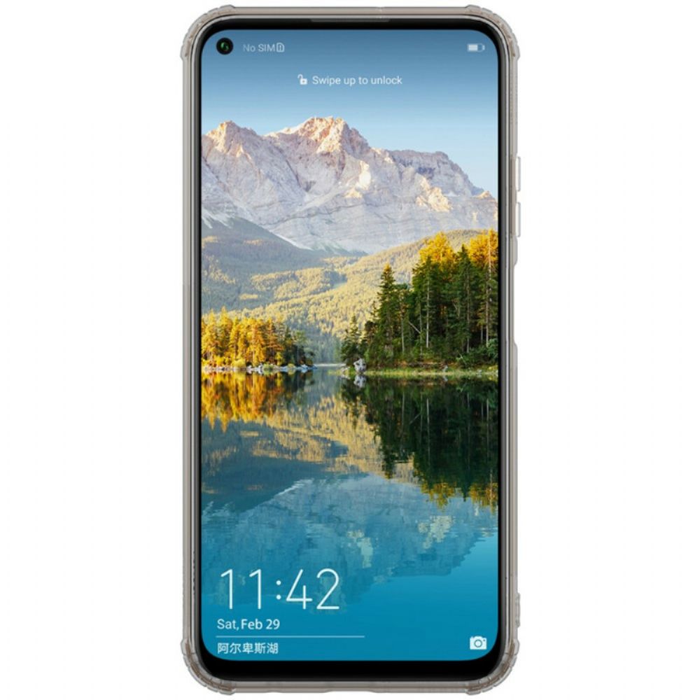 Hoesje voor Huawei P40 Lite Versterkte Transparante Nillkin