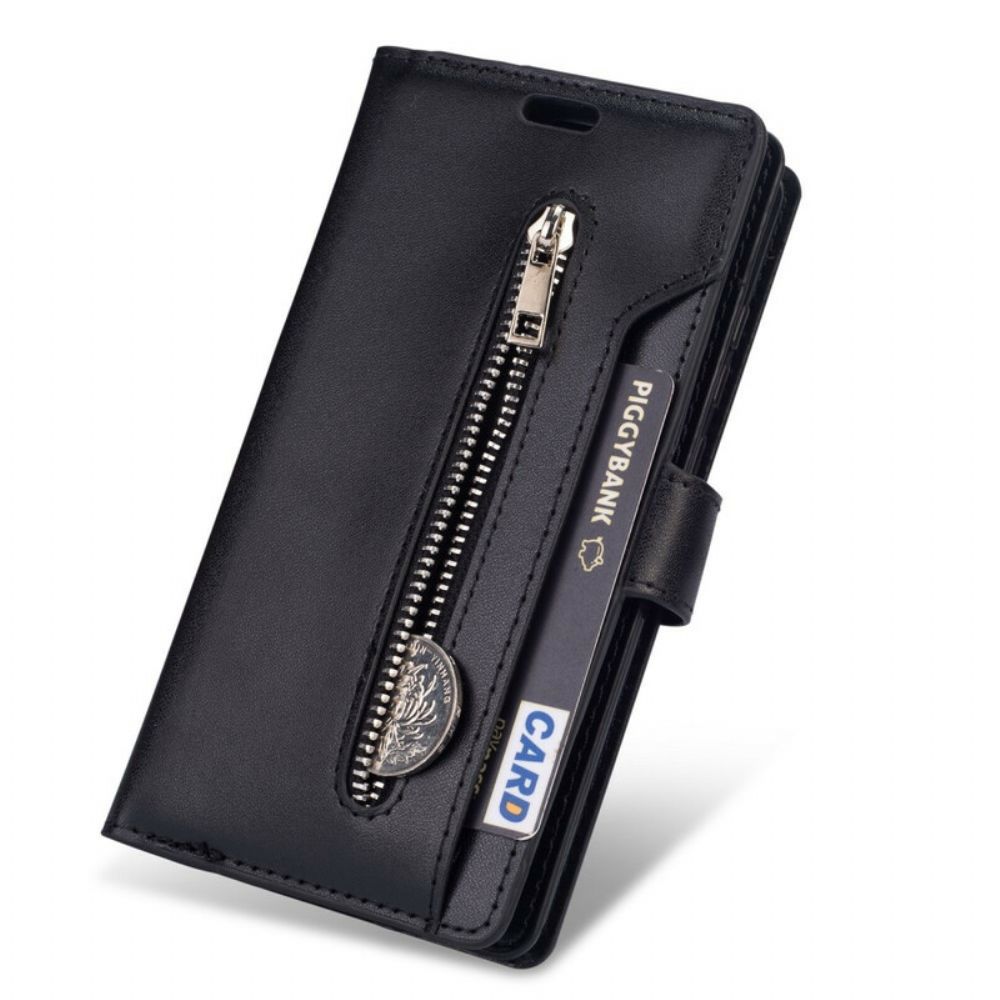 Leren Hoesje voor Huawei P40 Lite Portemonnee Met Lanyard