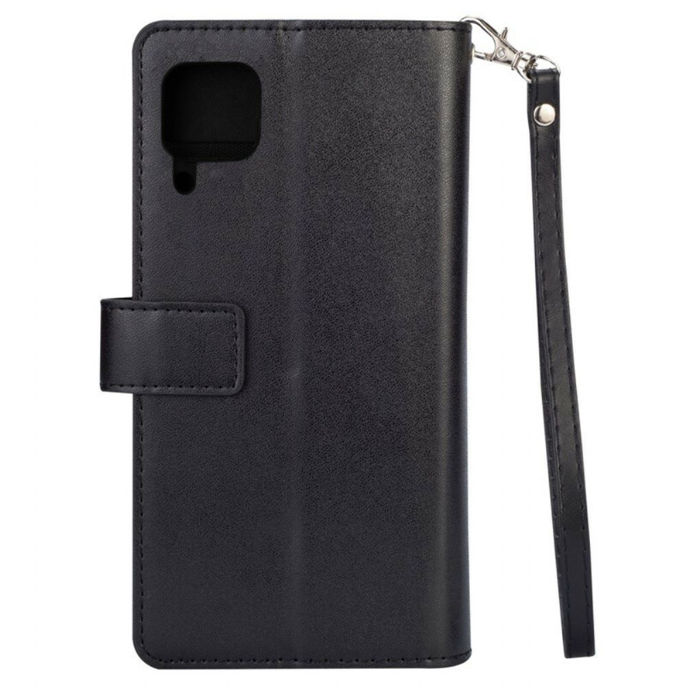 Leren Hoesje voor Huawei P40 Lite Portemonnee Met Lanyard