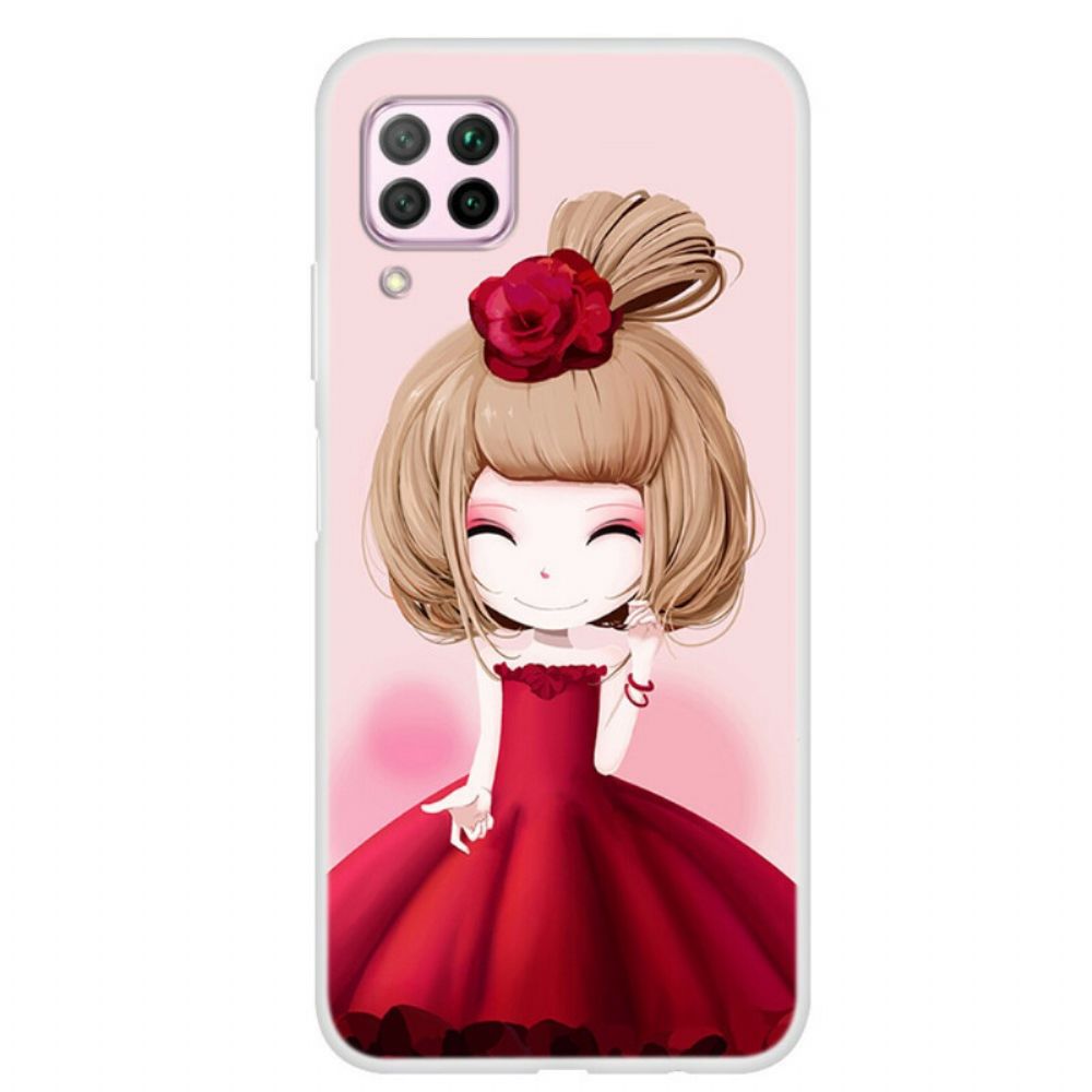 Telefoonhoesje voor Huawei P40 Lite Manga Dame