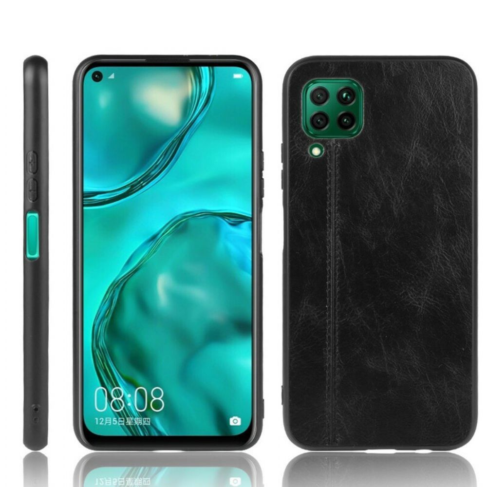 Telefoonhoesje voor Huawei P40 Lite Stijl Lederen Stiksels