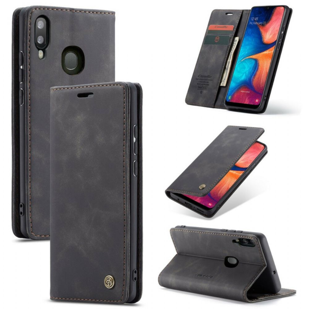 Bescherming Hoesje voor Samsung Galaxy A30 / A20 Folio-hoesje Caseme Kunstleer