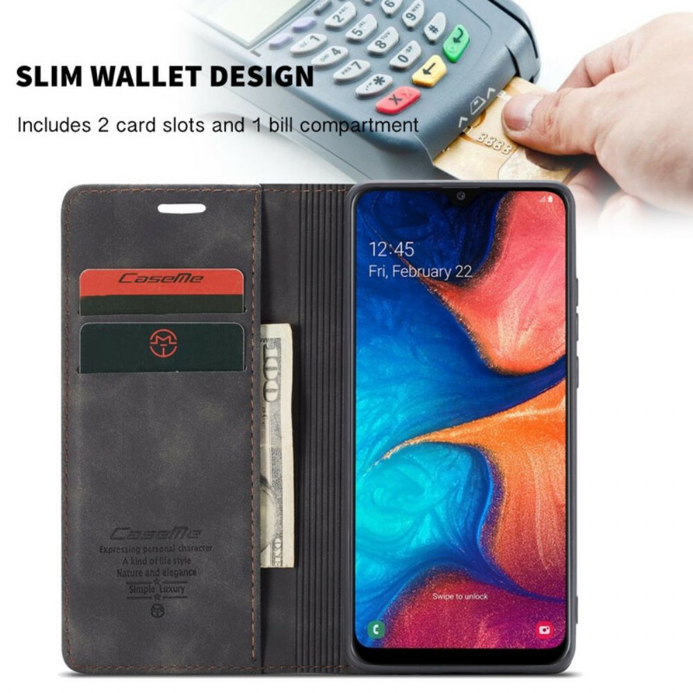 Bescherming Hoesje voor Samsung Galaxy A30 / A20 Folio-hoesje Caseme Kunstleer