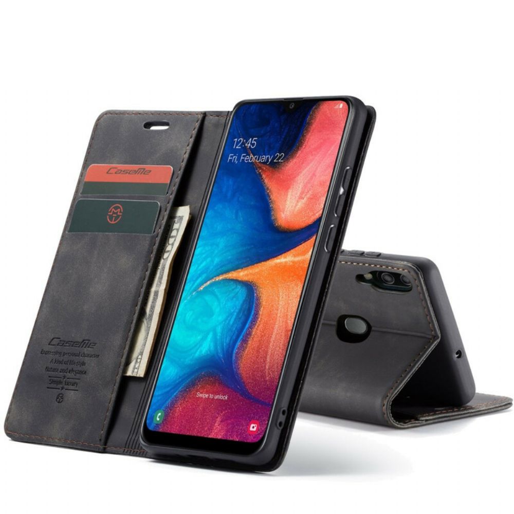 Bescherming Hoesje voor Samsung Galaxy A30 / A20 Folio-hoesje Caseme Kunstleer