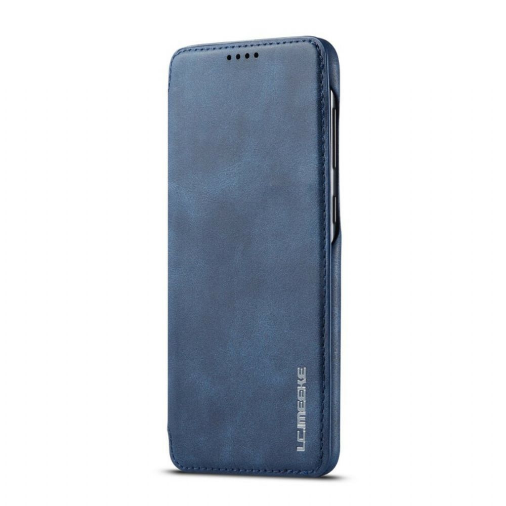 Bescherming Hoesje voor Samsung Galaxy A30 / A20 Folio-hoesje Lc.imeeke Leereffect