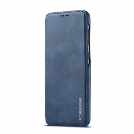 Bescherming Hoesje voor Samsung Galaxy A30 / A20 Folio-hoesje Lc.imeeke Leereffect