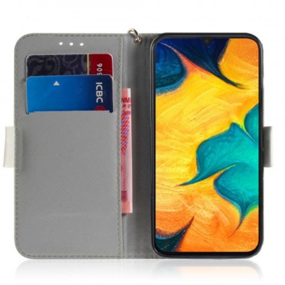 Flip Case voor Samsung Galaxy A30 / A20 Met Ketting Hou Van Mijn Hondenriem