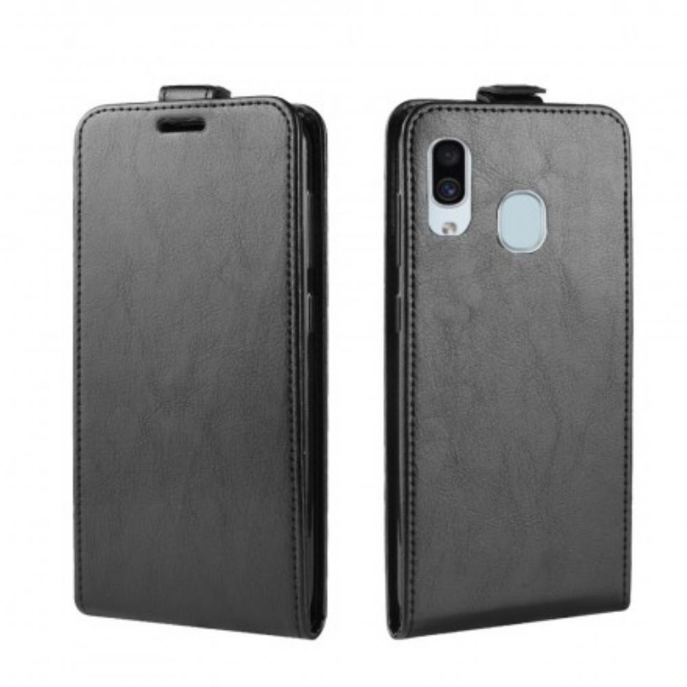 Folio-hoesje voor Samsung Galaxy A30 / A20 Flip Case Opvouwbaar Leereffect