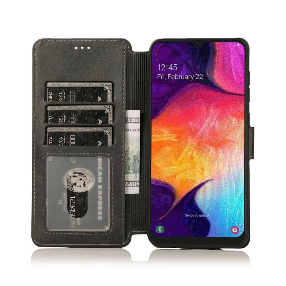 Leren Hoesje voor Samsung Galaxy A30 / A20 Silicone En Kunstleer