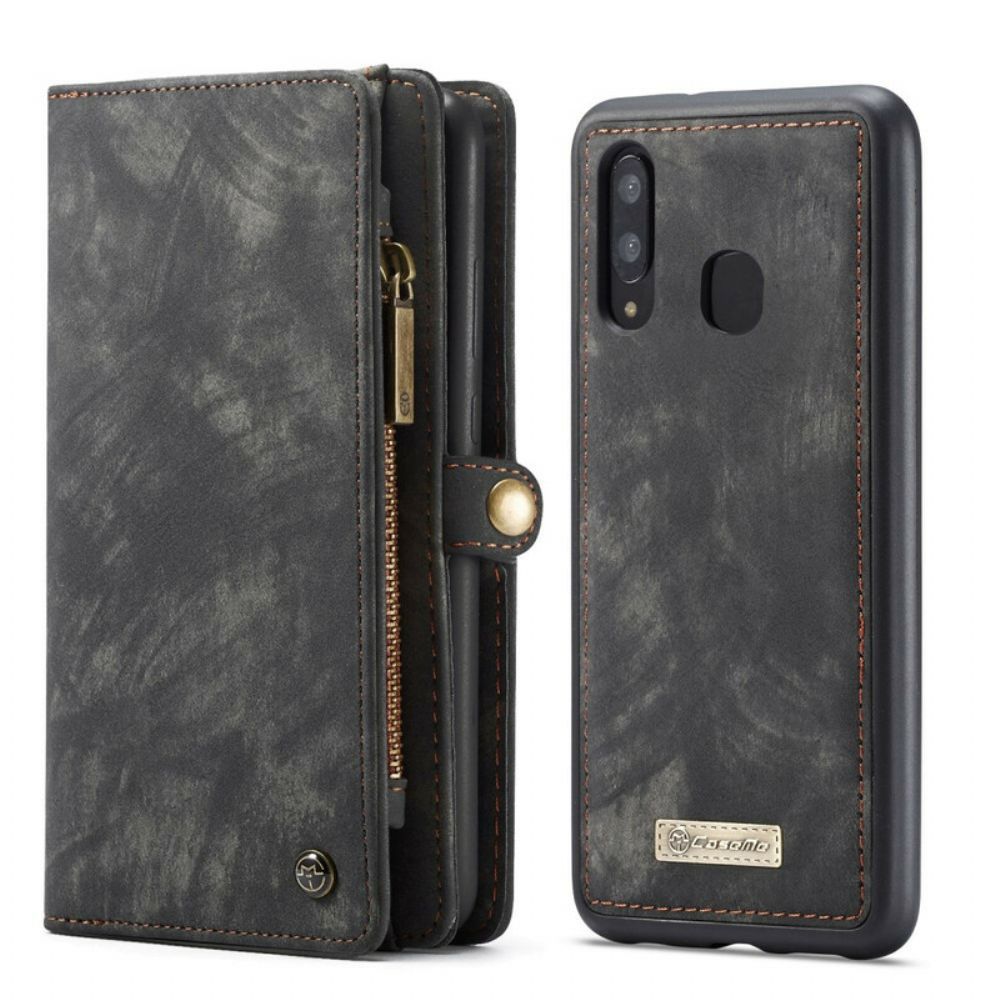 Telefoonhoesje Leren Hoesje voor Samsung Galaxy A30 / A20 Caseme Afneembaar