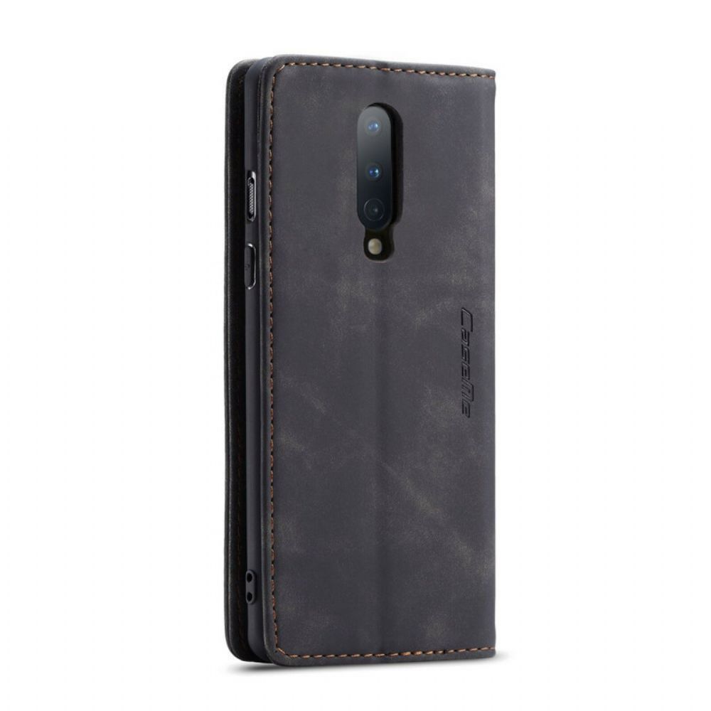 Bescherming Hoesje voor OnePlus 8 Folio-hoesje Caseme Kunstleer