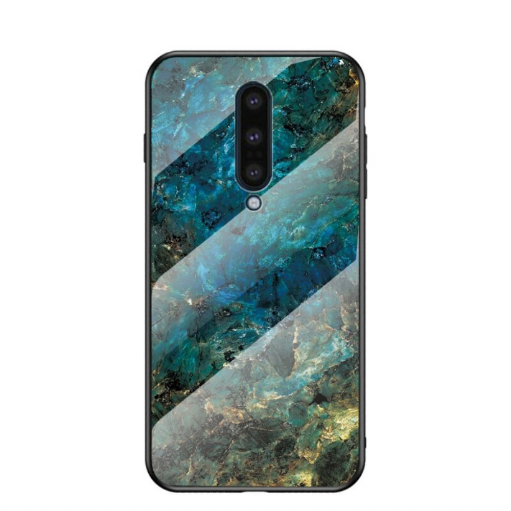 Telefoonhoesje voor OnePlus 8 Premium Kleuren Gehard Glas