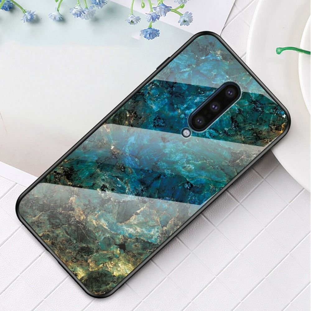 Telefoonhoesje voor OnePlus 8 Premium Kleuren Gehard Glas