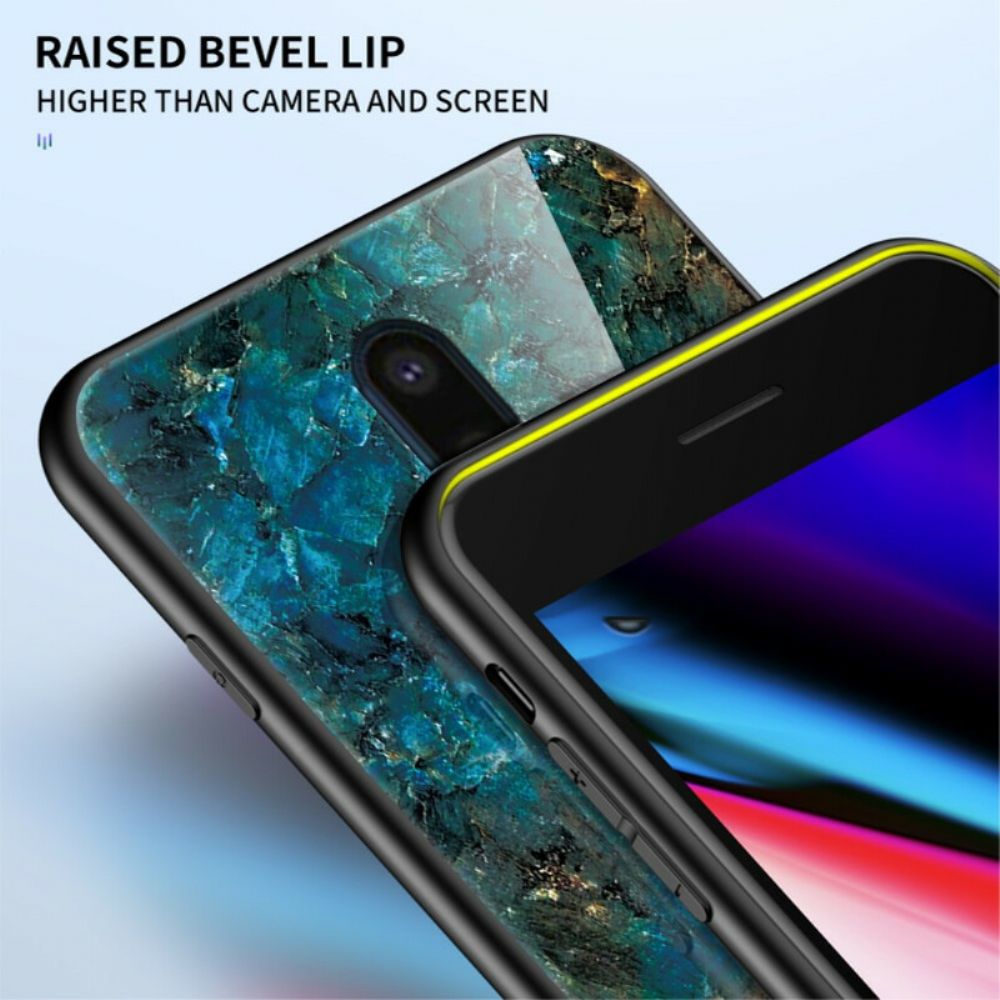 Telefoonhoesje voor OnePlus 8 Premium Kleuren Gehard Glas