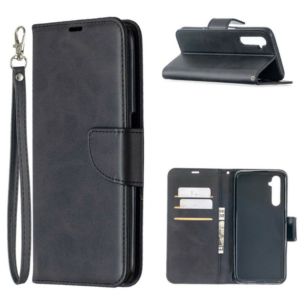 Flip Case voor Realme 6 Folio-hoesje Gladde Schuine Klep