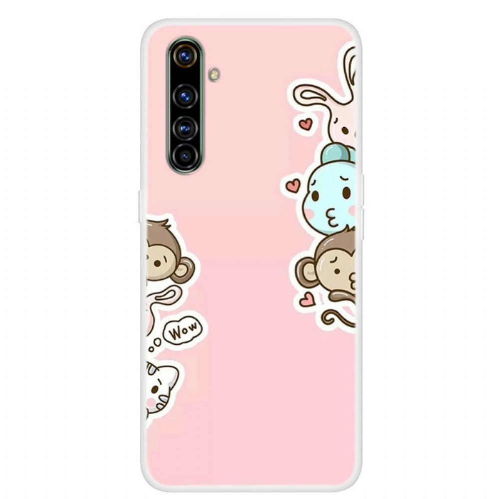 Hoesje voor Realme 6 Dieren Wauw