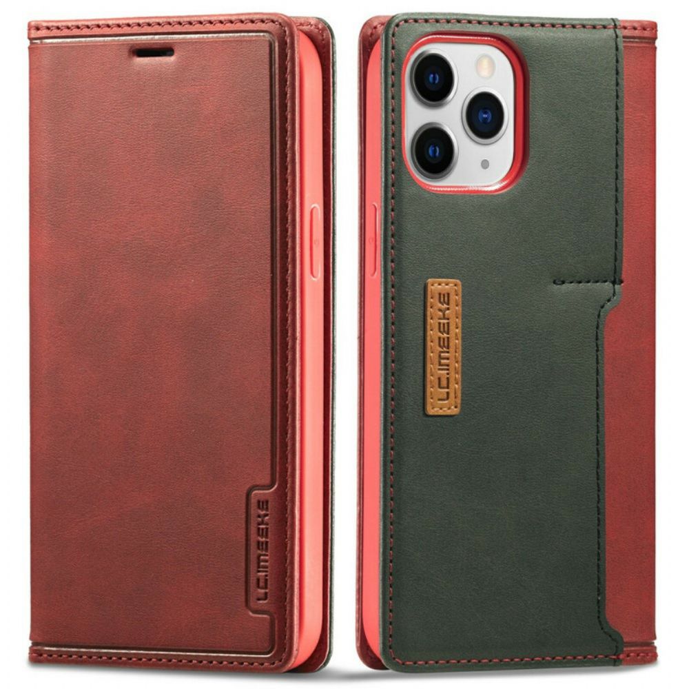 Bescherming Hoesje voor iPhone 13 Pro Folio-hoesje E Lc-001 Serie Lc.imeeke