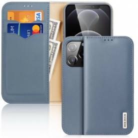 Bescherming Hoesje voor iPhone 13 Pro Folio-hoesje Rfid Splitleer Dux Ducis