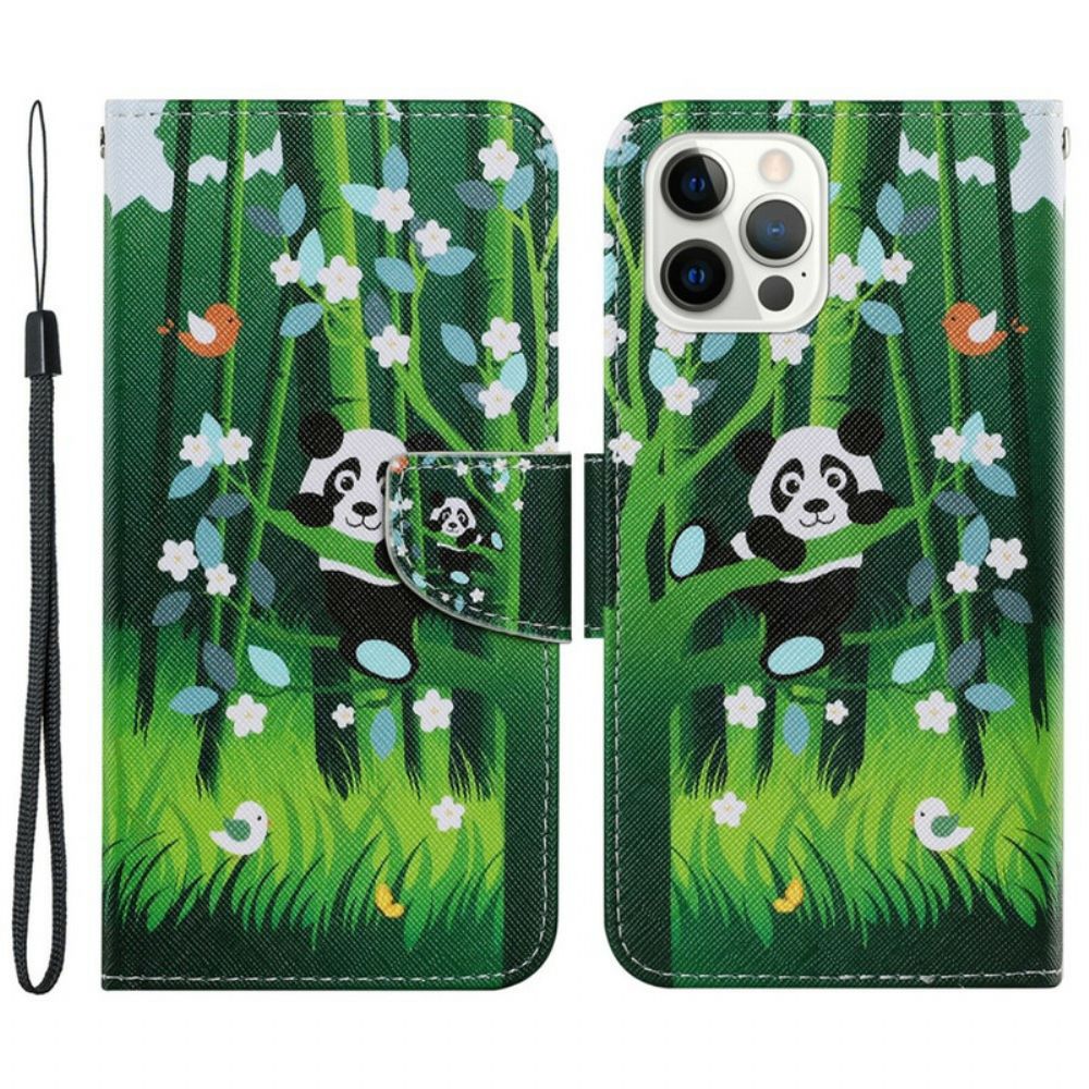 Flip Case voor iPhone 13 Pro Pandawandeling