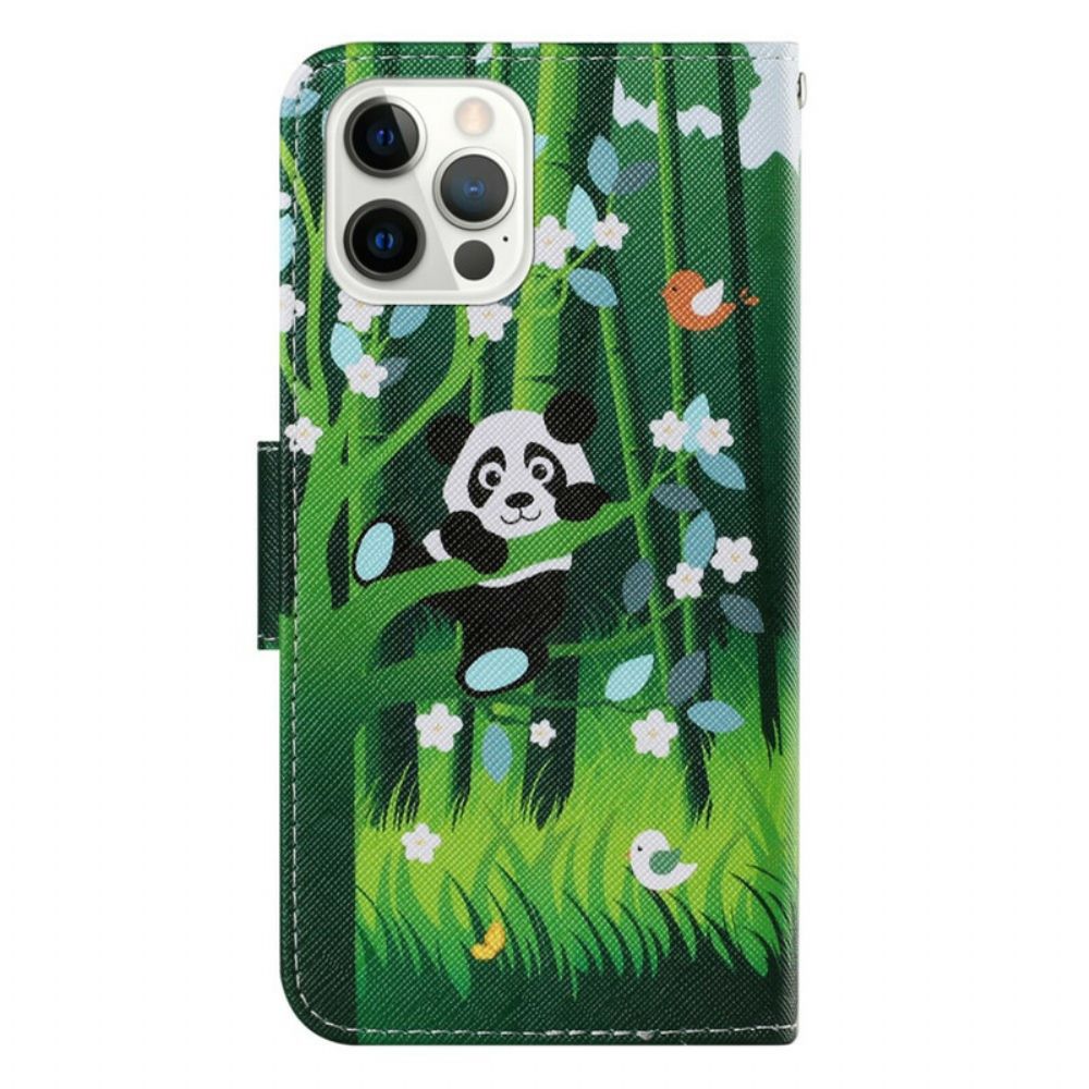 Flip Case voor iPhone 13 Pro Pandawandeling