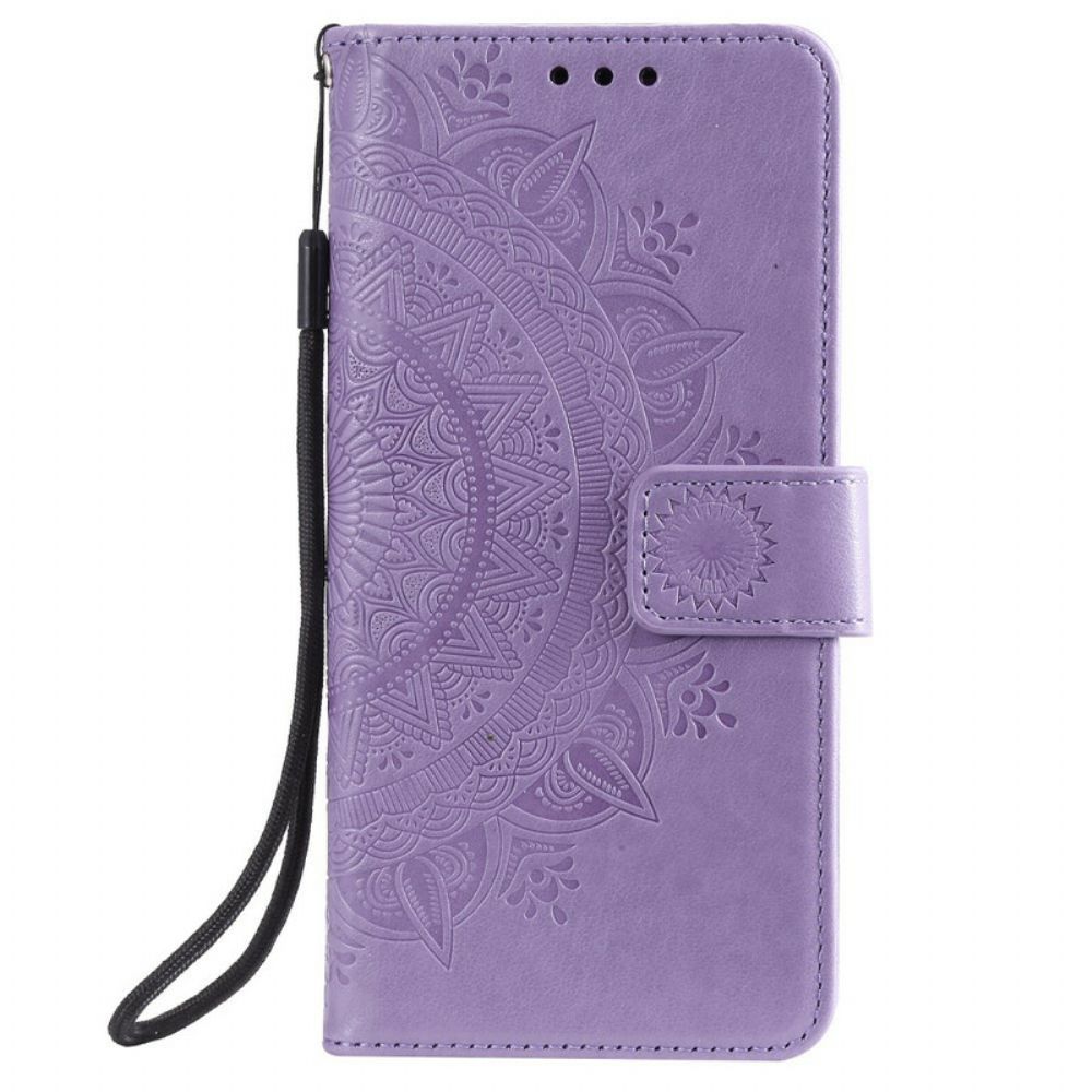 Flip Case voor iPhone 13 Pro Zon Mandala