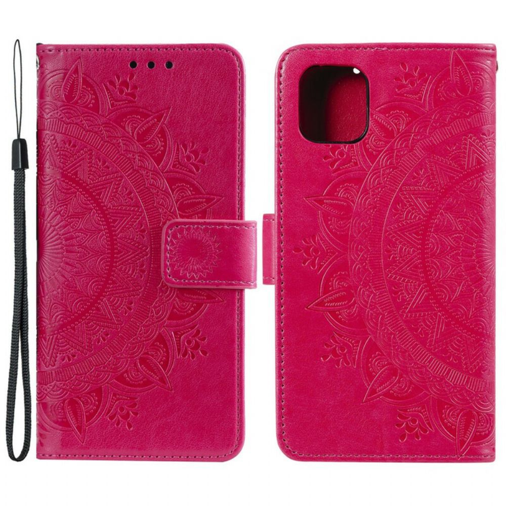 Flip Case voor iPhone 13 Pro Zon Mandala