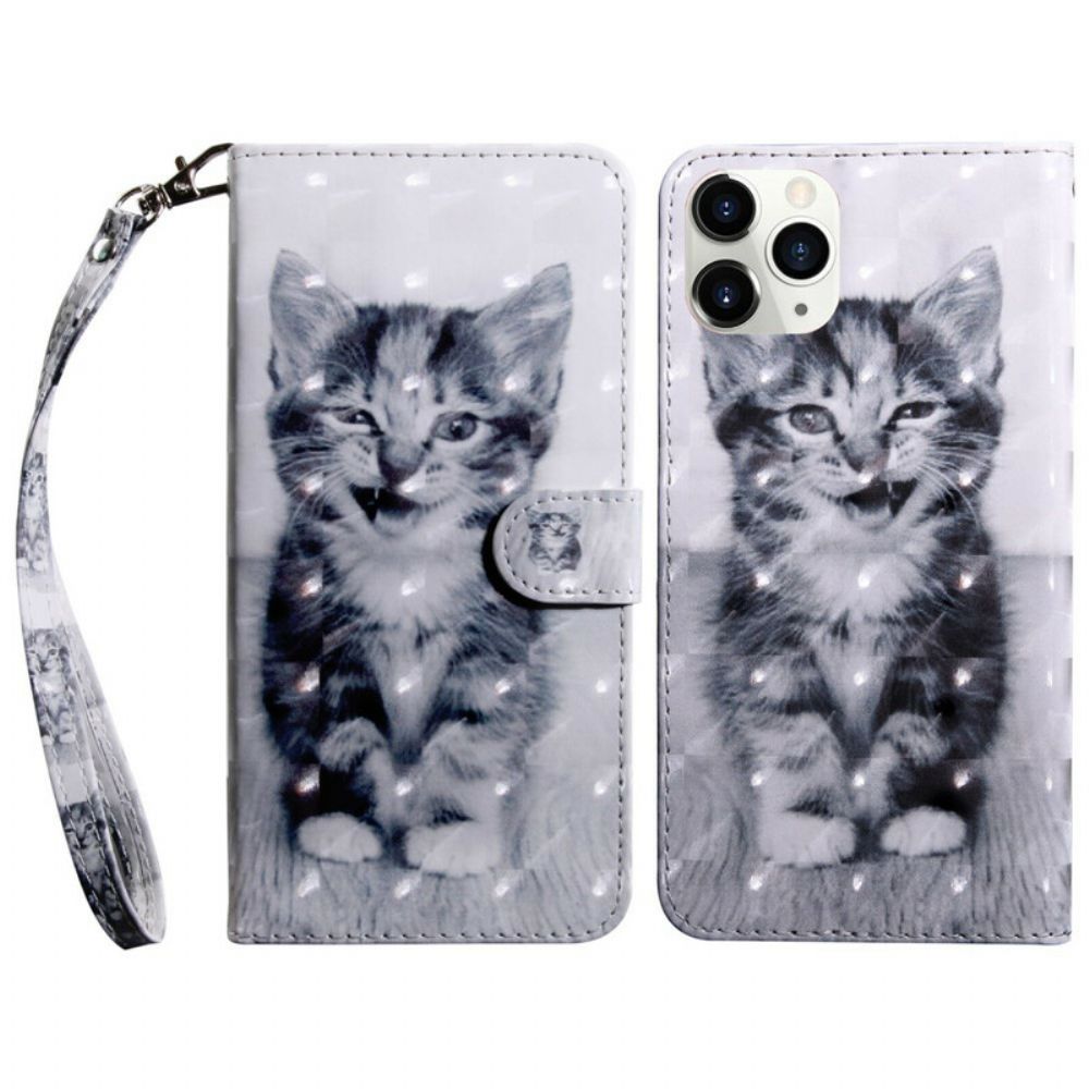 Folio-hoesje voor iPhone 13 Pro Lichtvlek Ignatius De Kitten