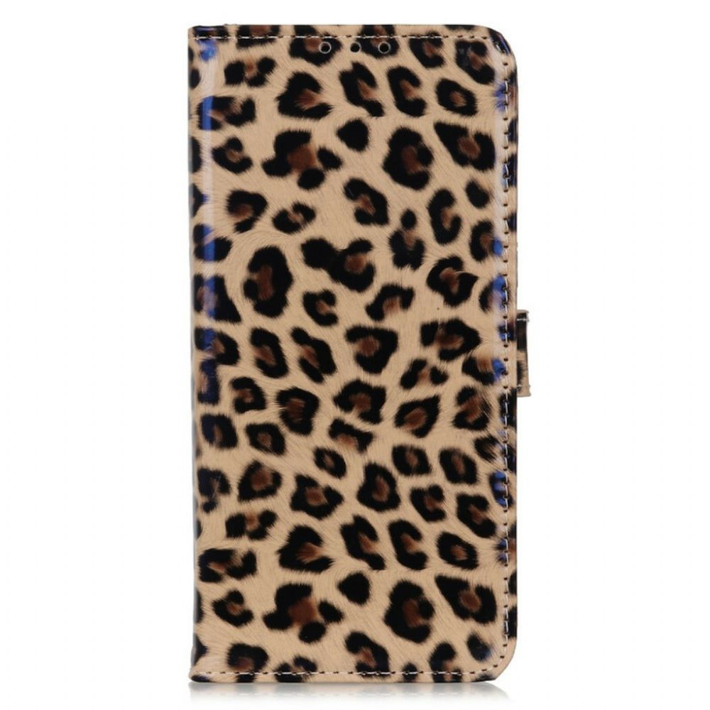 Folio-hoesje voor iPhone 13 Pro Luipaard