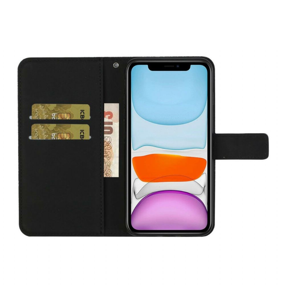 Folio-hoesje voor iPhone 13 Pro Tapijtpatroon