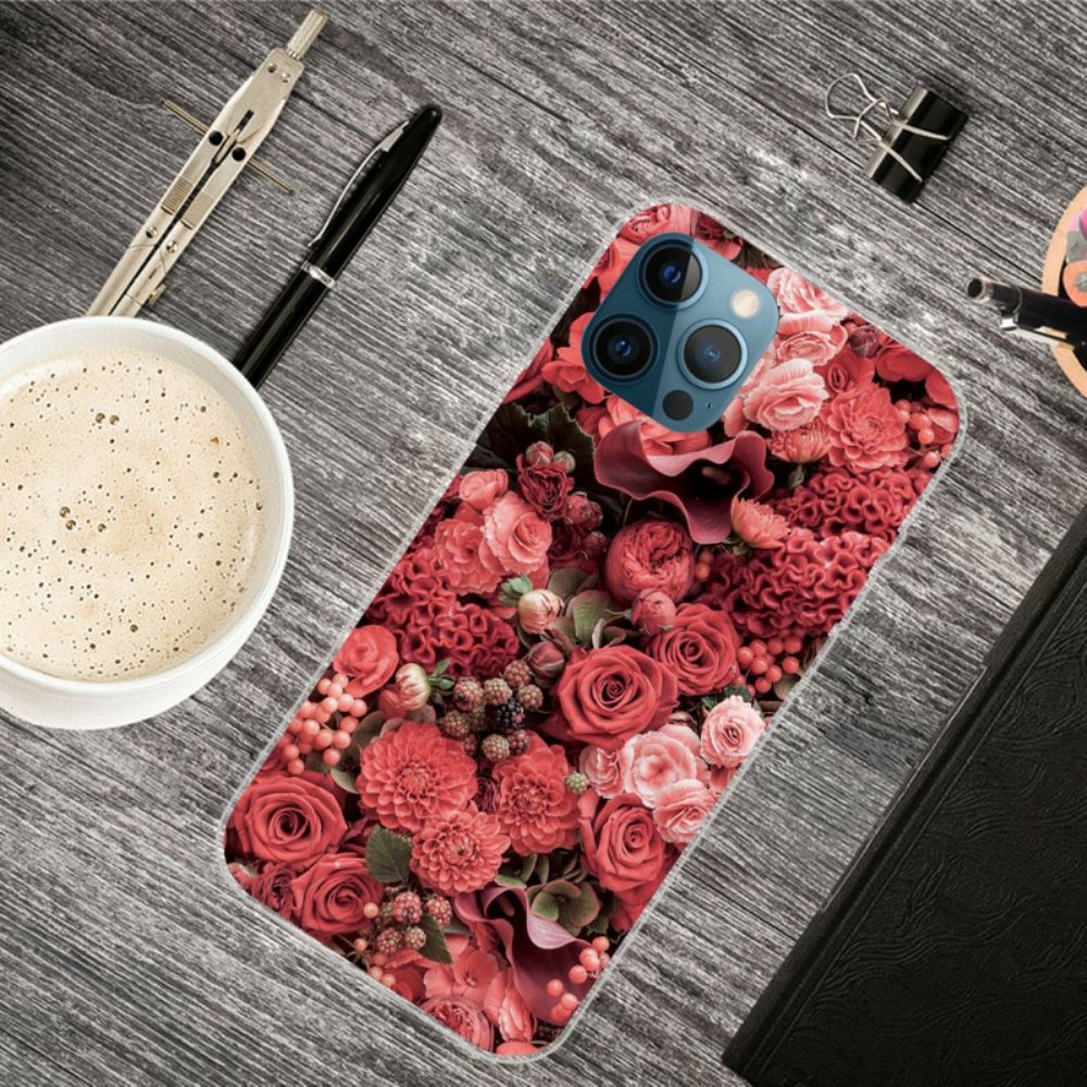 Hoesje voor iPhone 13 Pro Intense Bloemen