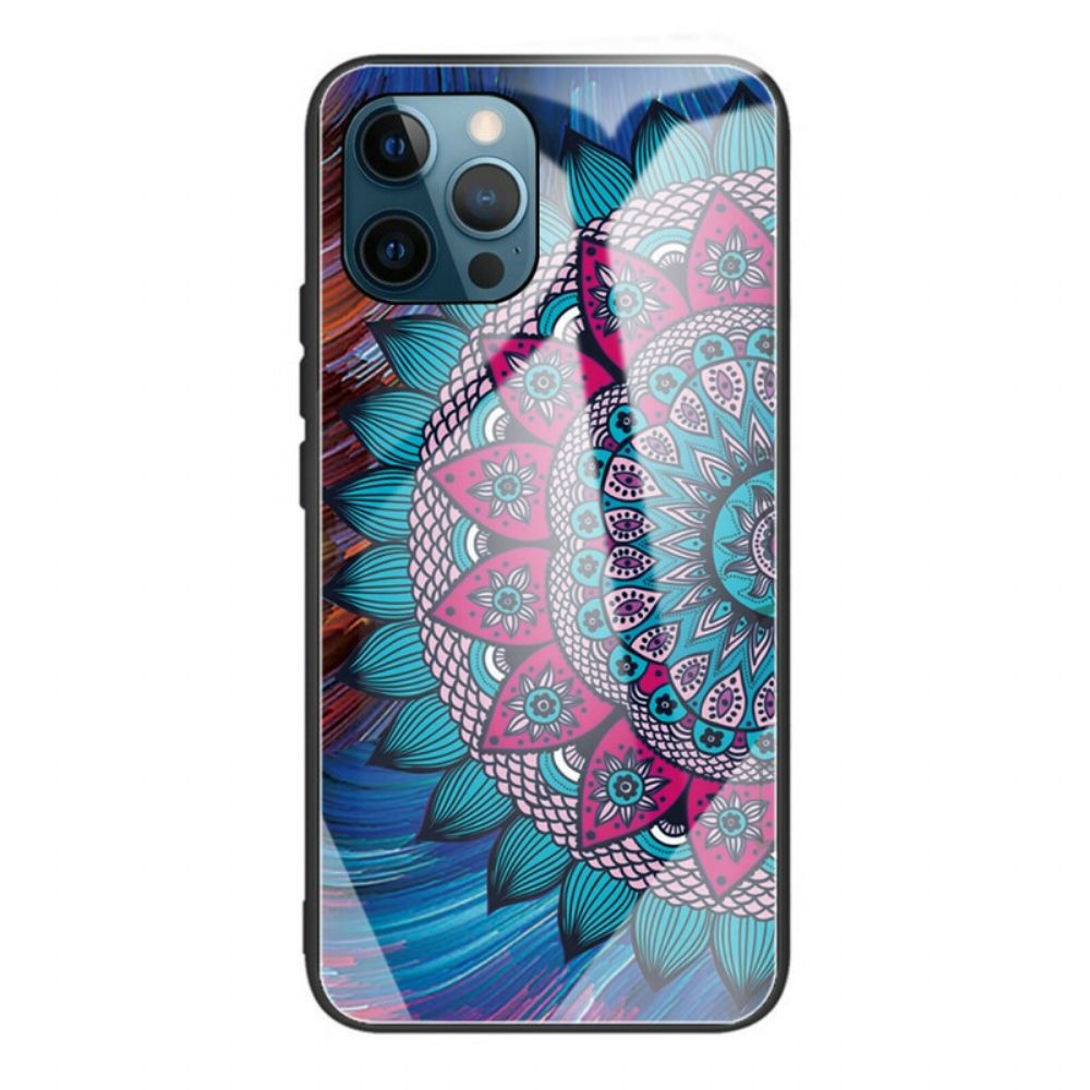 Hoesje voor iPhone 13 Pro Mandala Van Gehard Glas