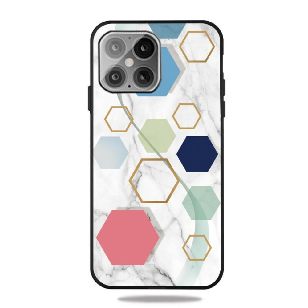 Hoesje voor iPhone 13 Pro Marmeren Geometrie