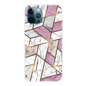 Hoesje voor iPhone 13 Pro Marmeren Geometrie