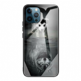 Hoesje voor iPhone 13 Pro Puppy Dream Gehard Glas