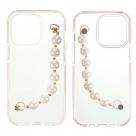 Hoesje voor iPhone 13 Pro Siliconen Armband Kralen