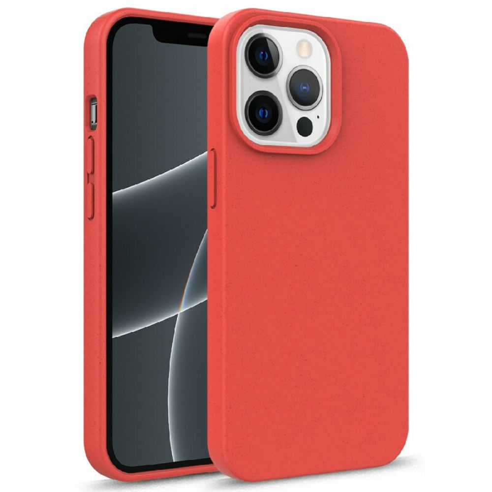 Hoesje voor iPhone 13 Pro Tarwe Stro Ontwerp