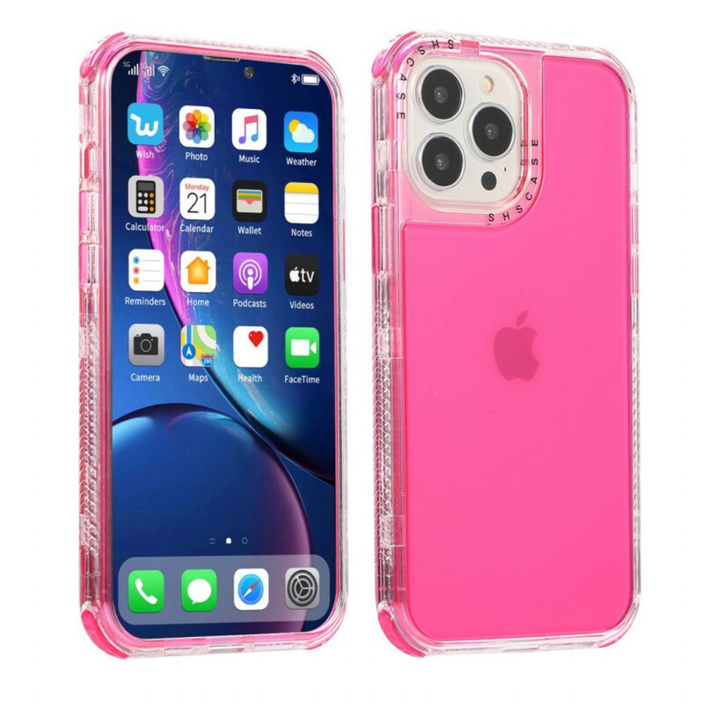 Hoesje voor iPhone 13 Pro Transparant Getint