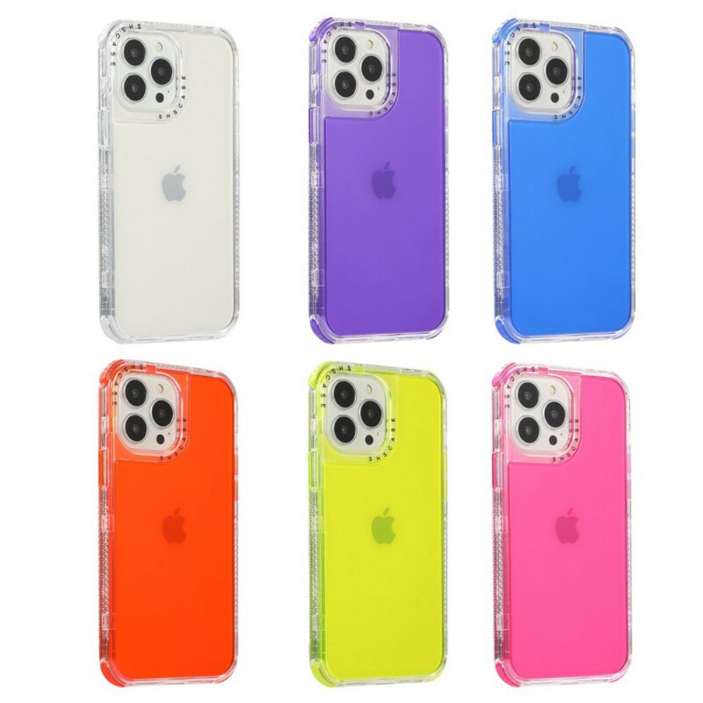 Hoesje voor iPhone 13 Pro Transparant Getint