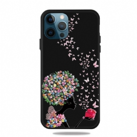 Hoesje voor iPhone 13 Pro Vrouw Met Bloemhoofd