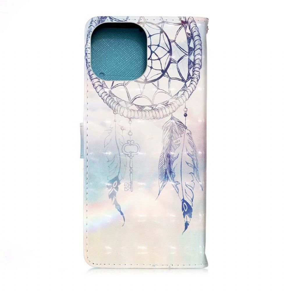 Leren Hoesje voor iPhone 13 Pro Aquarel Dromenvanger