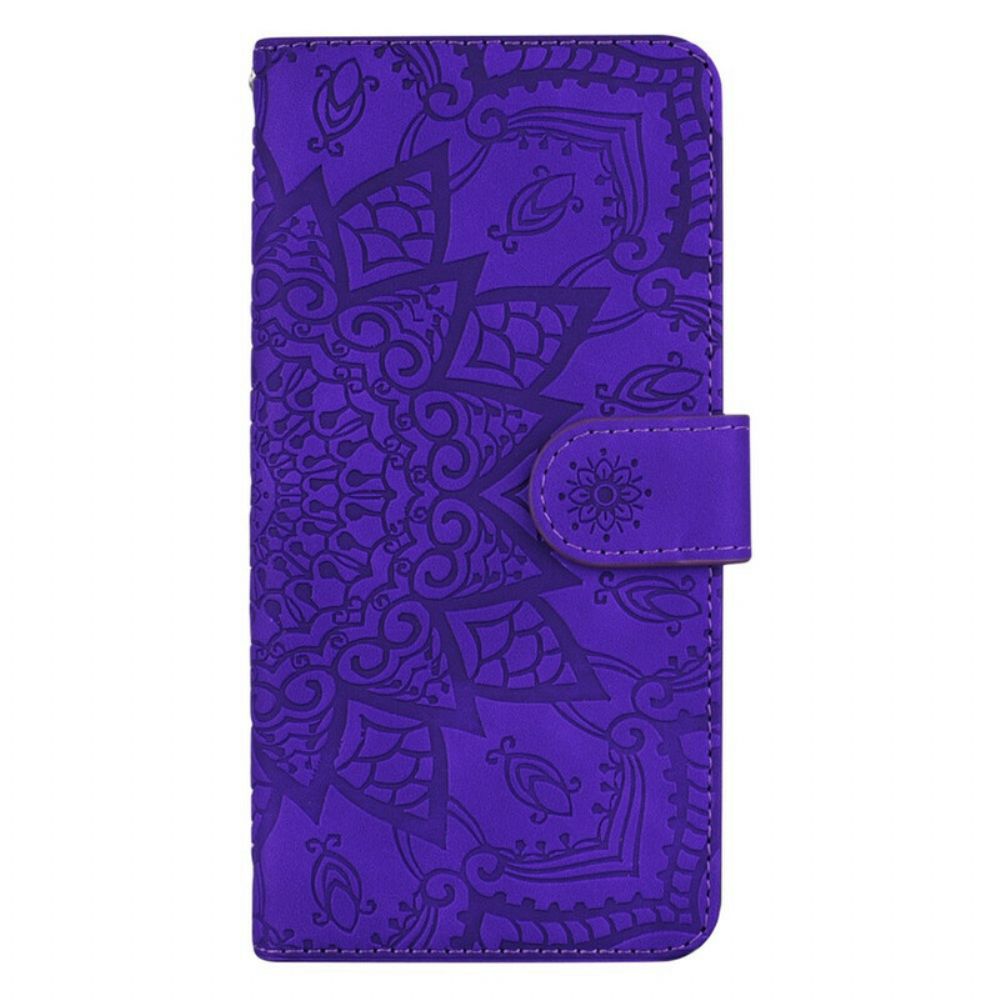 Leren Hoesje voor iPhone 13 Pro Barokke Mandala