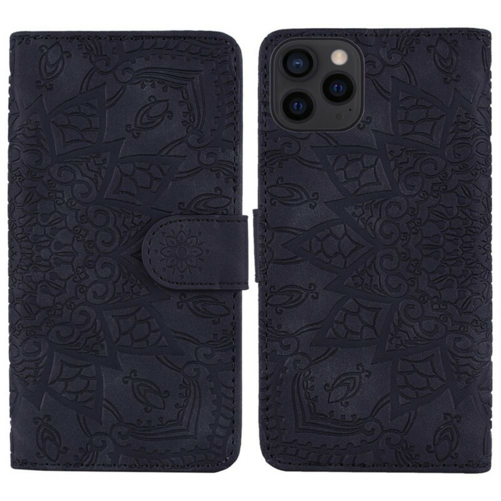 Leren Hoesje voor iPhone 13 Pro Barokke Mandala