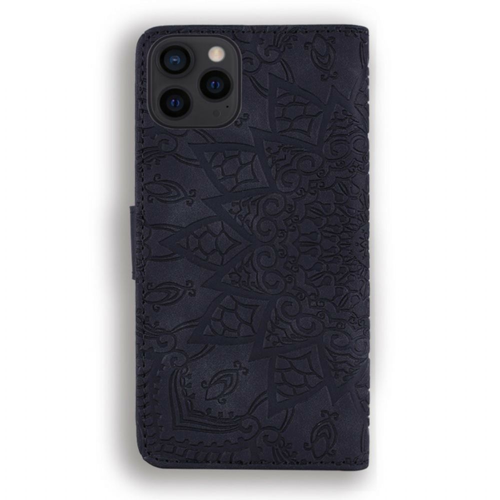 Leren Hoesje voor iPhone 13 Pro Barokke Mandala