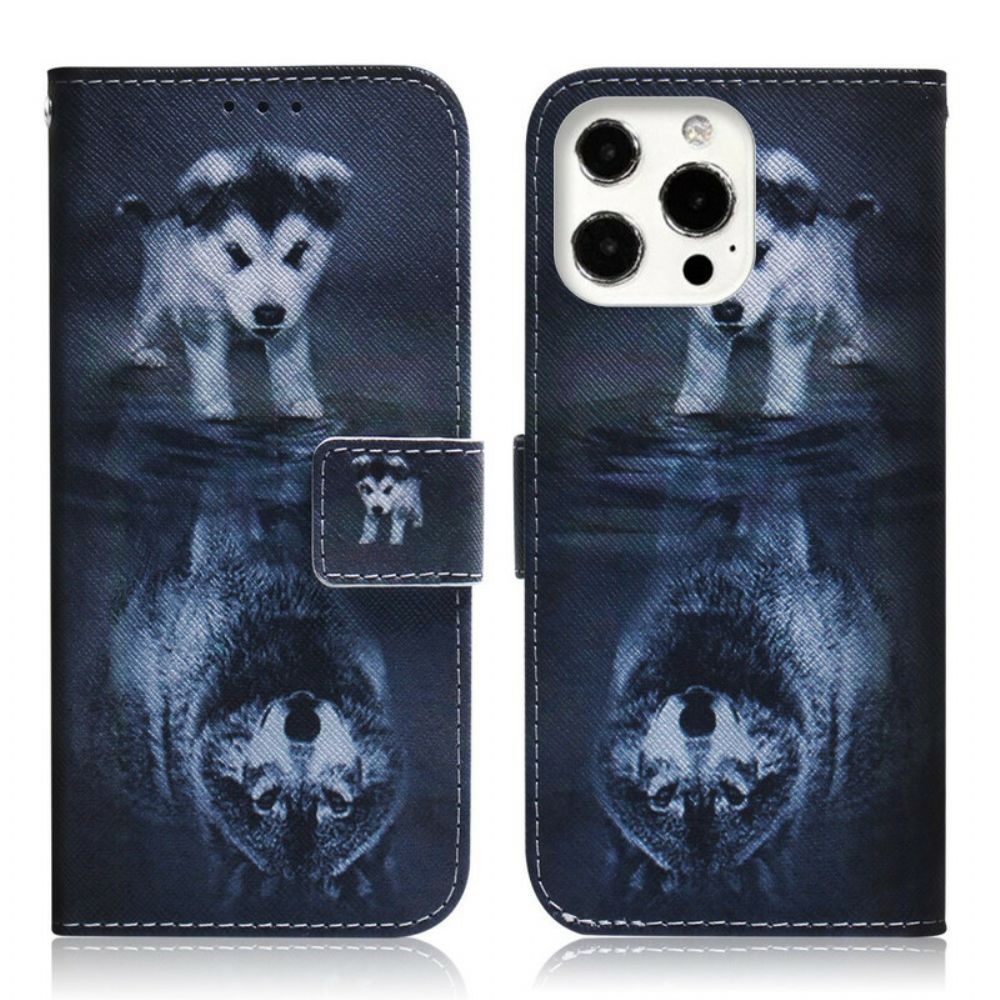 Leren Hoesje voor iPhone 13 Pro Ernesto De Wolf