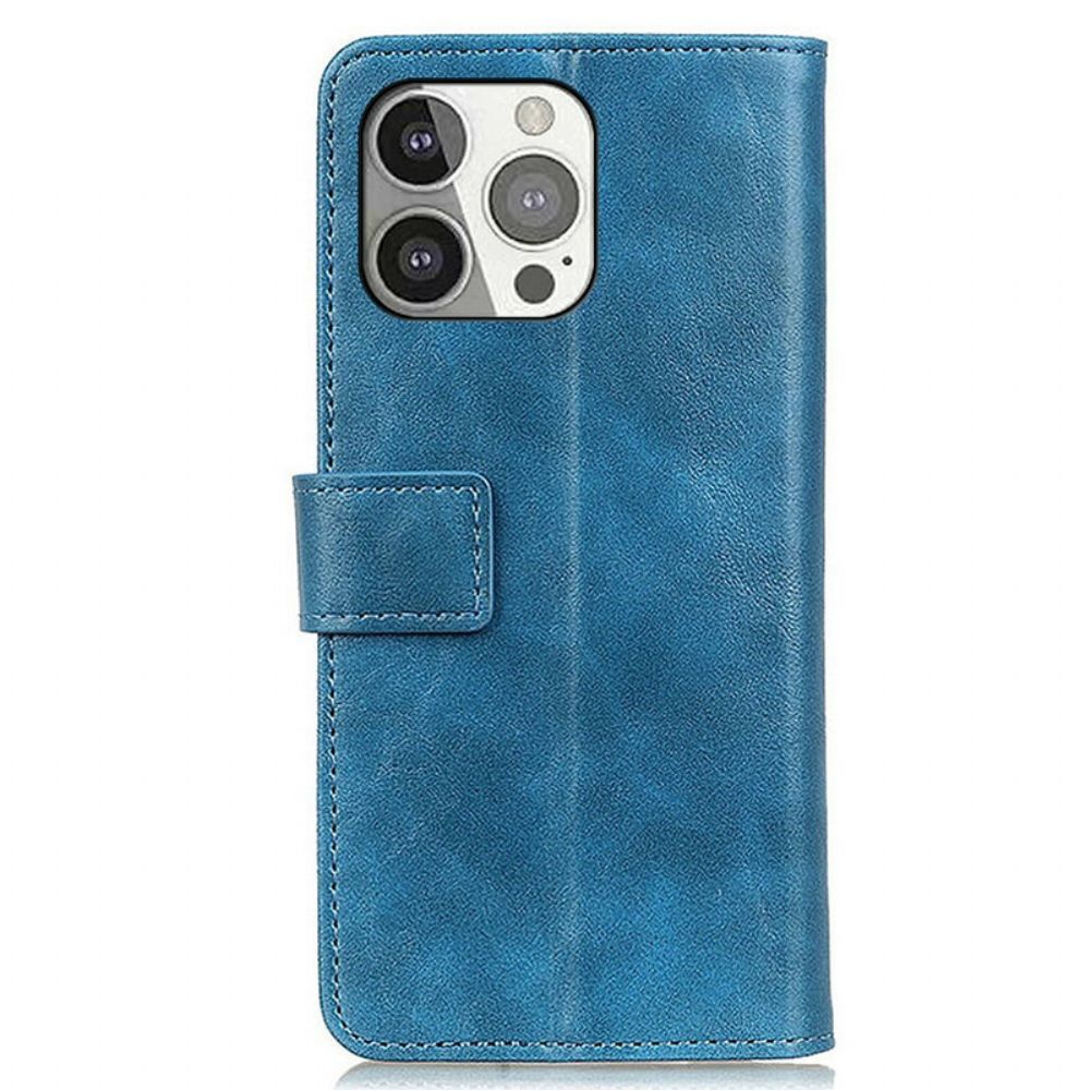 Leren Hoesje voor iPhone 13 Pro Khazneh Elegantie Leerstijl