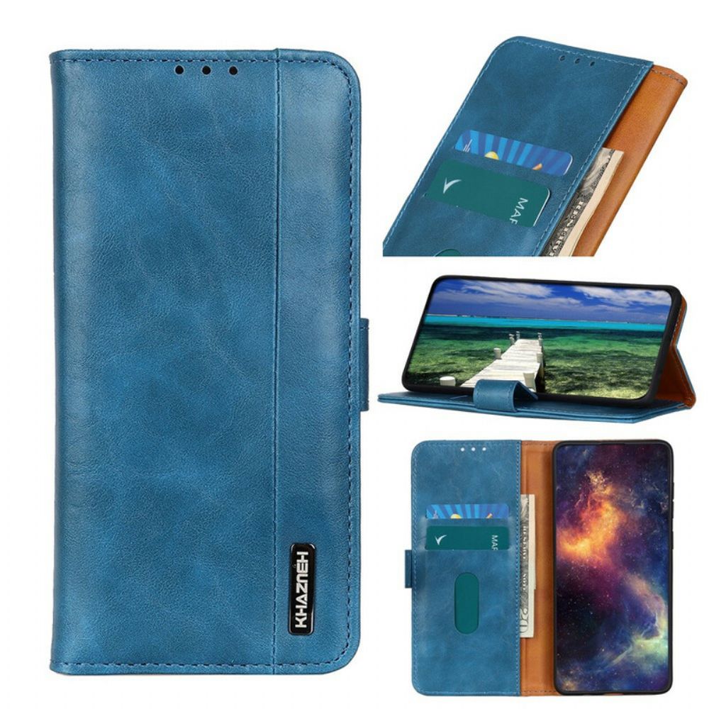 Leren Hoesje voor iPhone 13 Pro Khazneh Elegantie Leerstijl