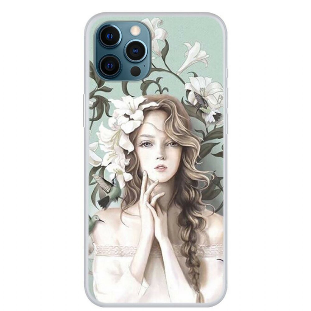 Telefoonhoesje voor iPhone 13 Pro De Bloemenvrouw