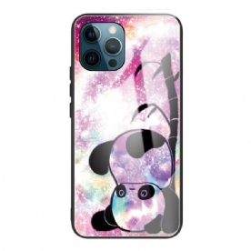 Telefoonhoesje voor iPhone 13 Pro Panda En Bamboe Gehard Glas